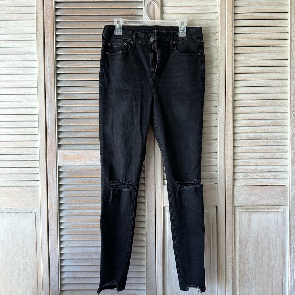 American Eagle super hi-rise denim